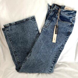 Studio 12 Wide Leg Baggy Jeans Juniors 1 Blue 99% Cotton